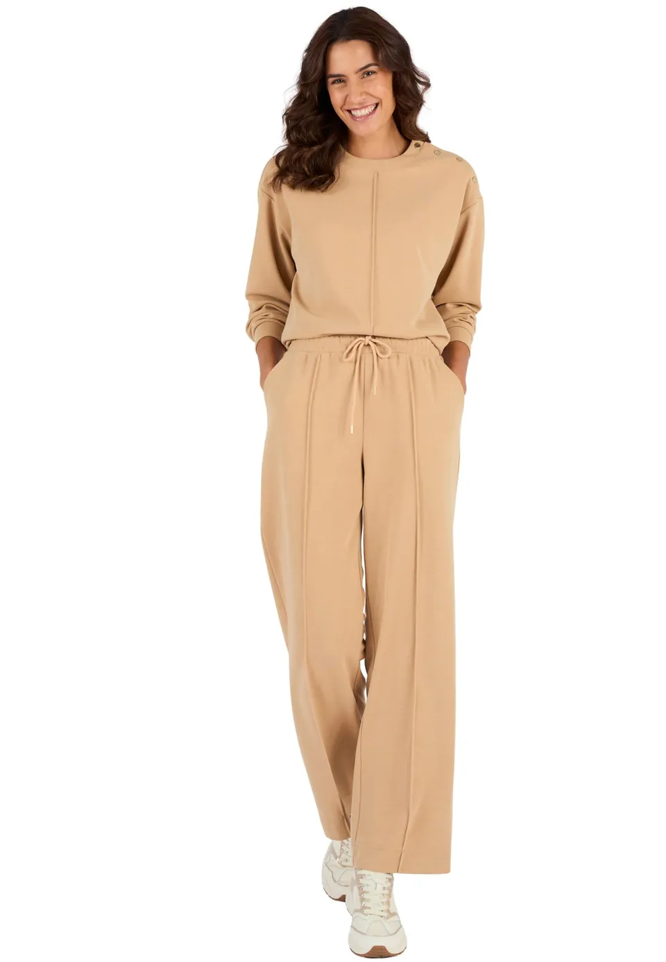 Damart Prêt-à-porter Pantaloni larghi in Maglia Piquata Donna jogging sport chic