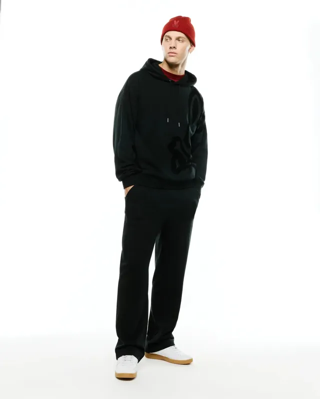 Psycho Bunny Men's Pants Johan Straight-Leg Sweatpants pantaloni neri XXS–XXXL