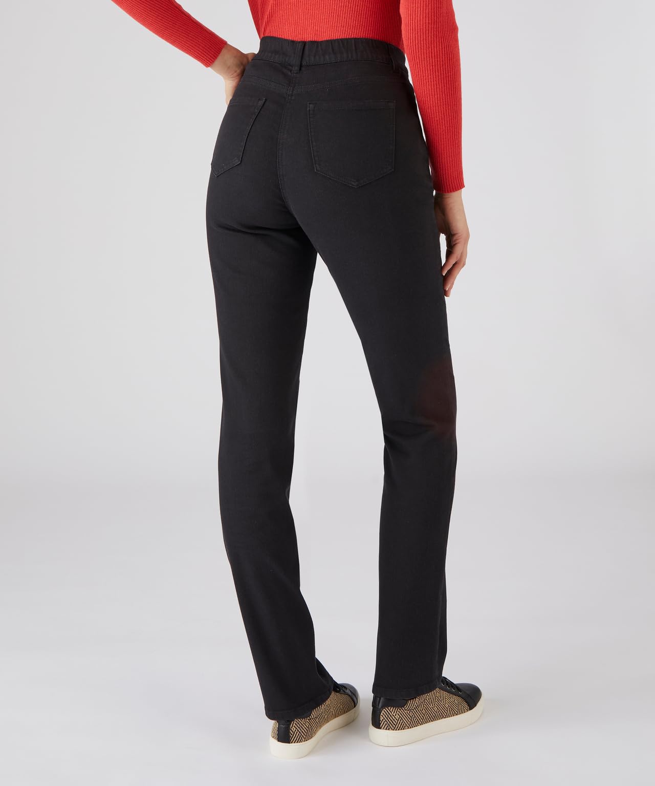 Damart Prêt-à-porter jeans infilabile stretch con guaina integrata donna nero 44