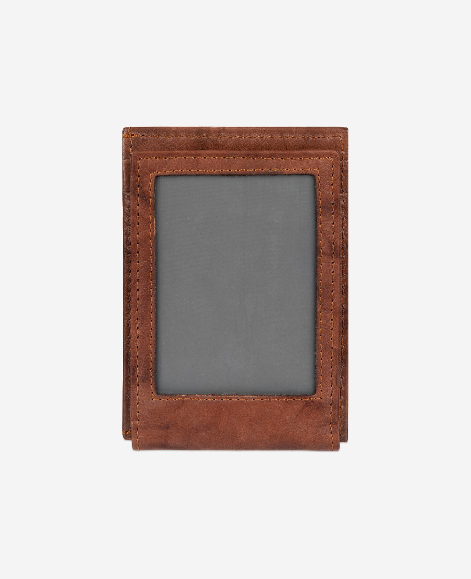 Kenneth Cole Reaction Crunch Leather Wallet portafoglio uomo color cuoio RFID