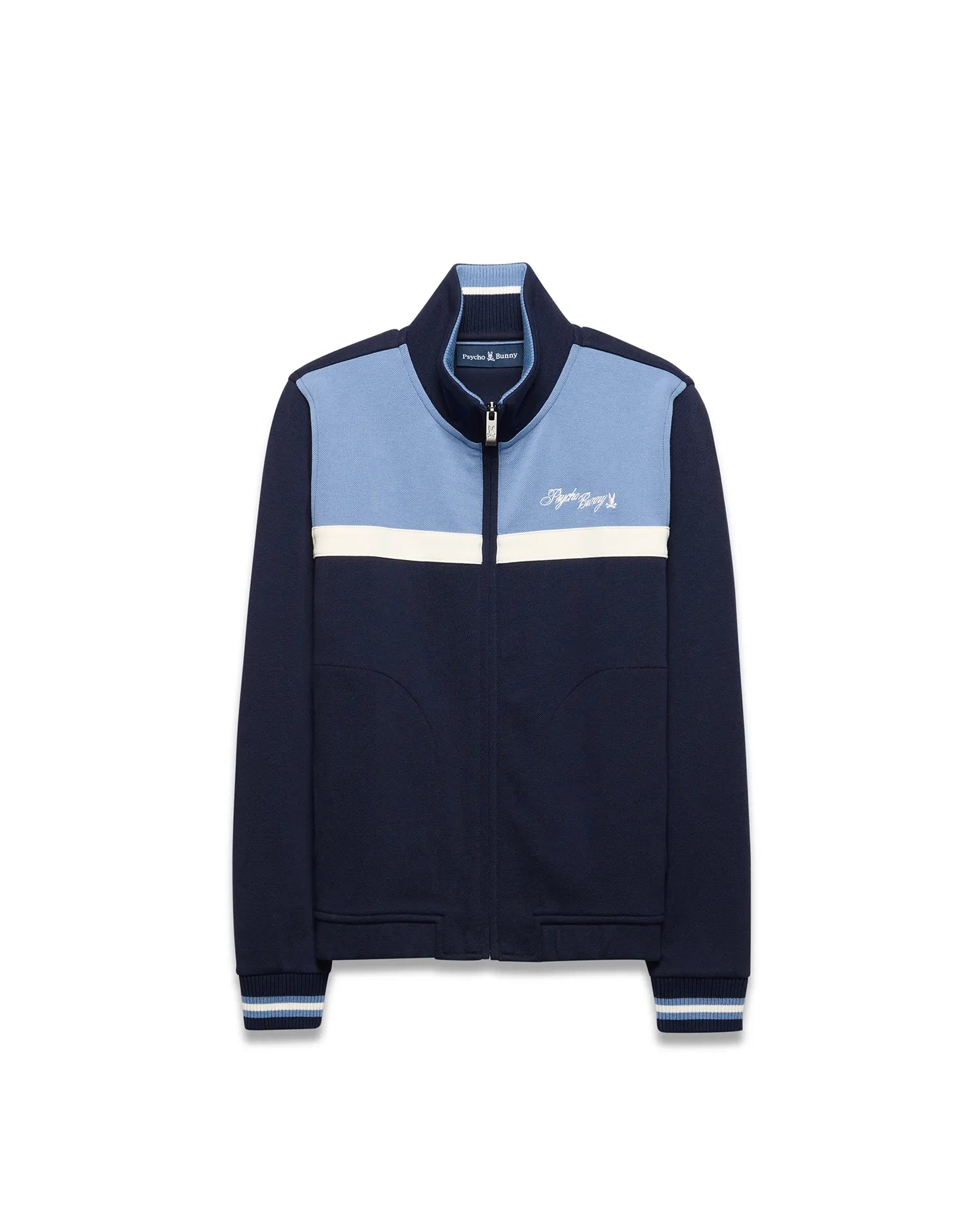 Psycho Bunny Kids Outerwear KIDS' JACQUES PIQUE TRACK JACKET KT0500118 giacca blu