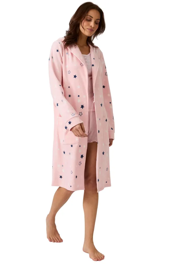 Damart Homewear Thermolactyl Accappatoio donna rosa stampato