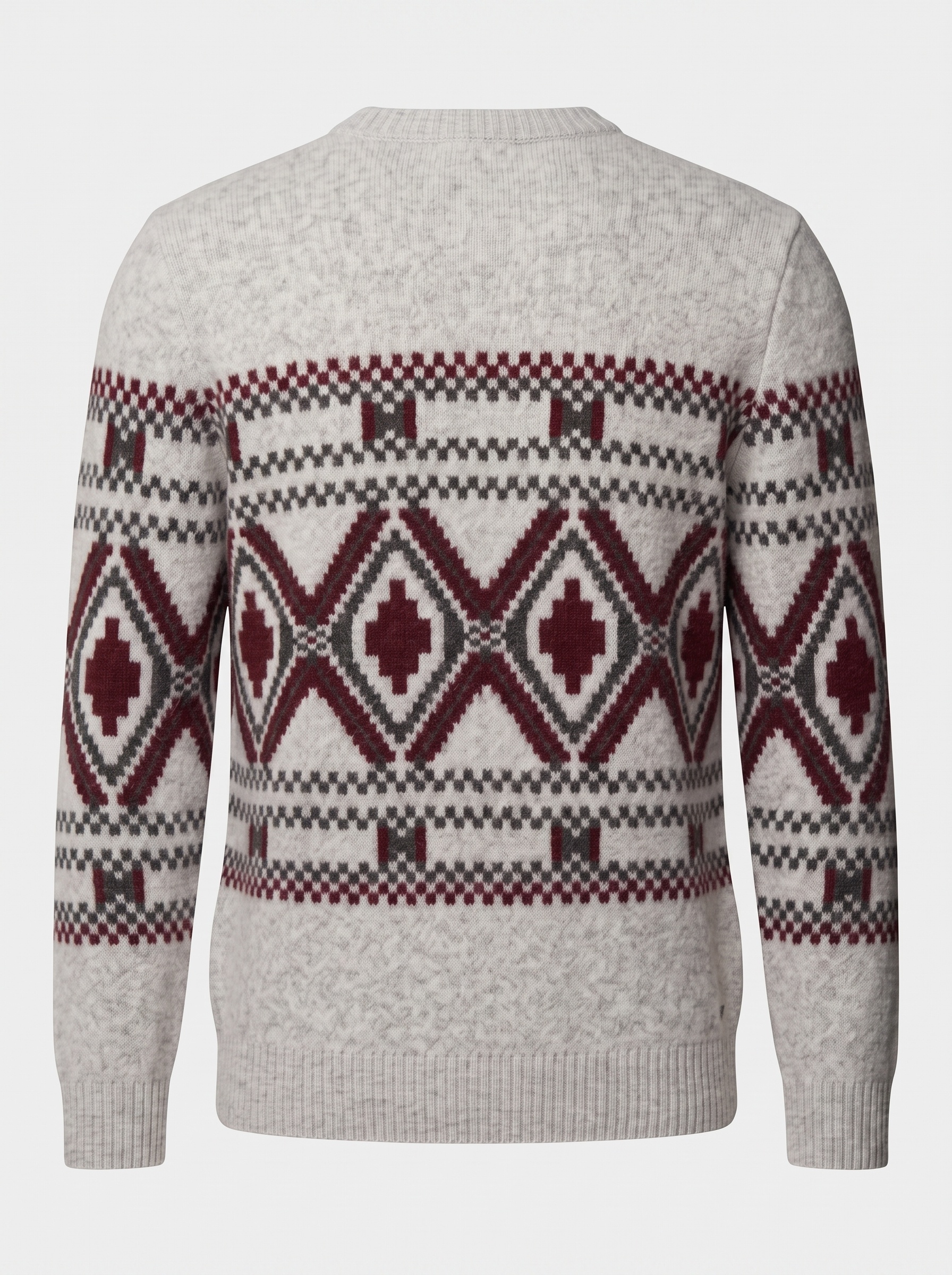 Markup Uomo Maglieria Maglione Girocollo Jacquard Etnico