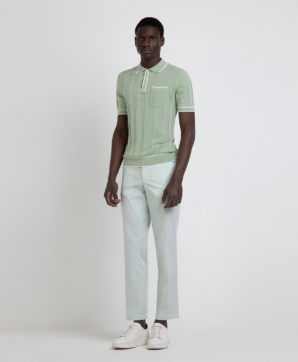Markup Uomo Maglieria Polo mezza manica coste larghe polo