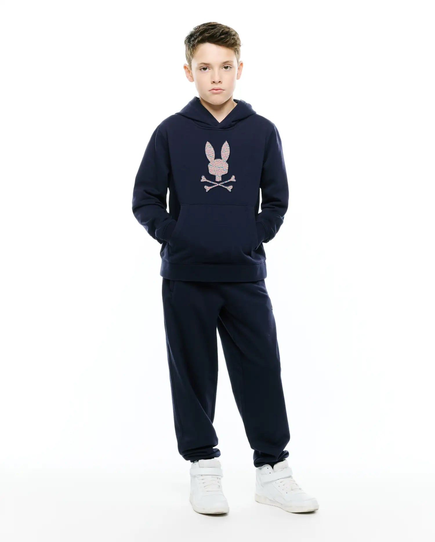 Psycho Bunny Kids Sweatshirts & Hoodies Darcy Hoodie felpa con cappuccio Baritone Blue