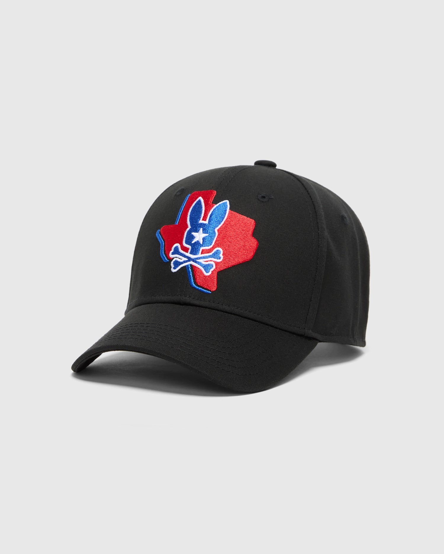 Psycho Bunny Accessories MENS TEXAS BASEBALL CAP - MO1500014 cappellino nero