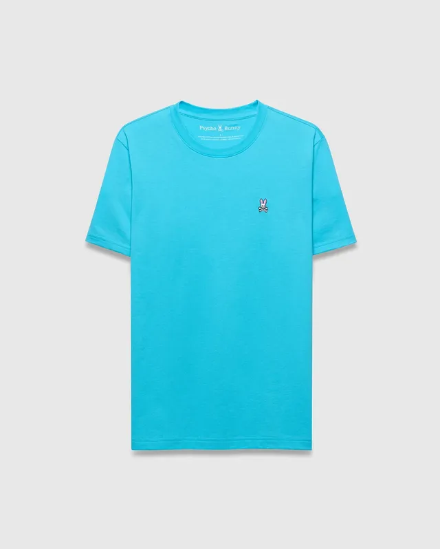 Psycho Bunny Men's Tees Classic Crew Neck Tee B6U014F200 maglietta blu Atoll XXS–XXXL in cotone Pima