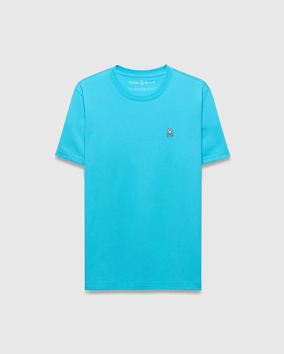Psycho Bunny Men's Tees Classic Crew Neck Tee B6U014F200 maglietta blu Atoll XXS–XXXL in cotone Pima