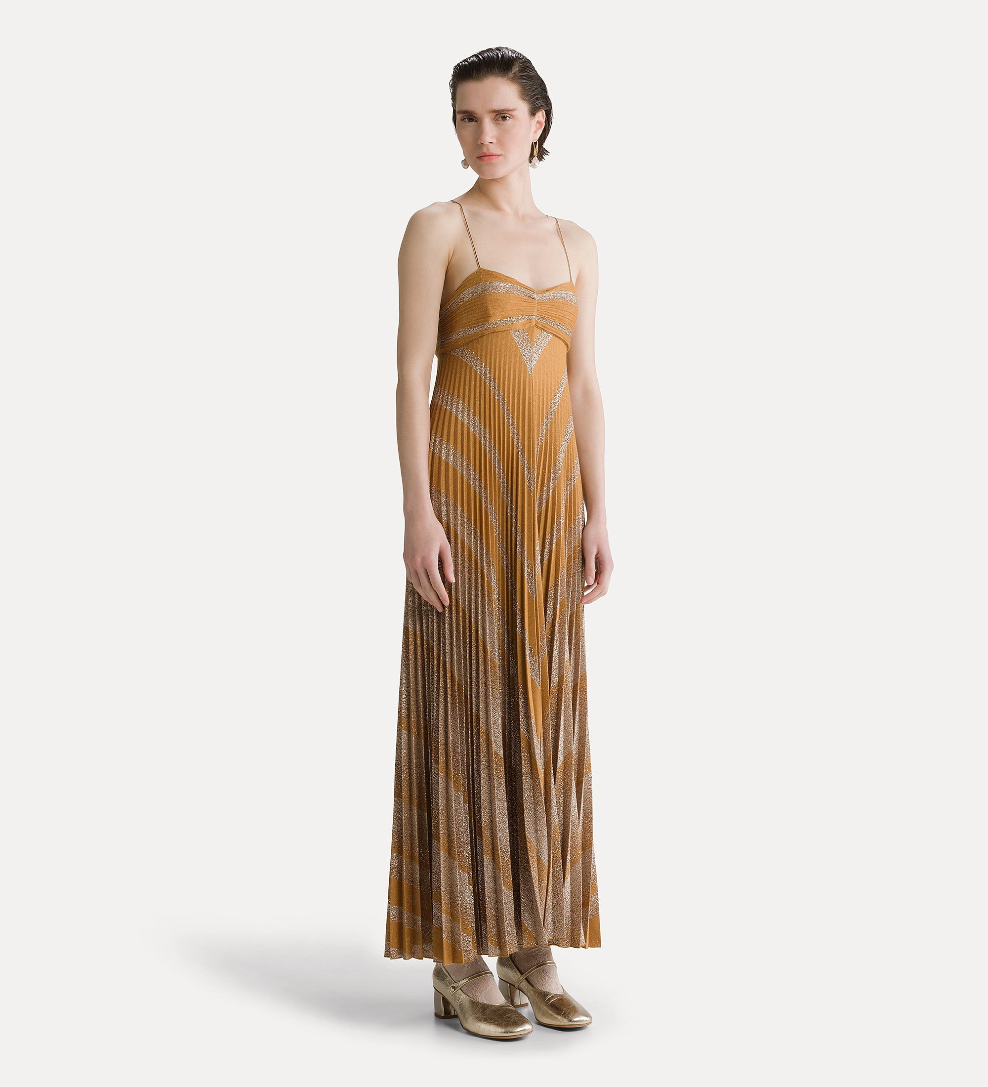 Forte abiti Rising Sun Sunray Plissé Dress abito heliodore plissé