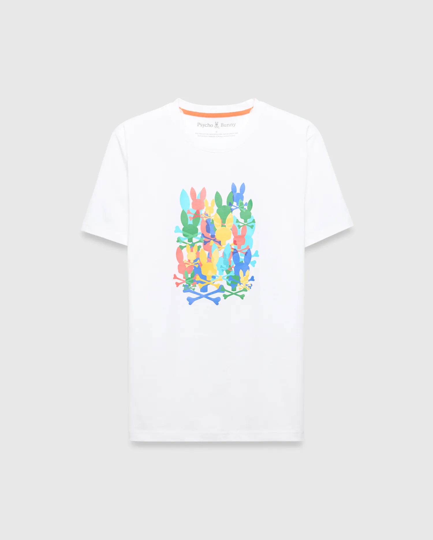 Psycho Bunny Men's Tees MENS TANNER GRAPHIC TEE - MT0200285 t-shirt bianca
