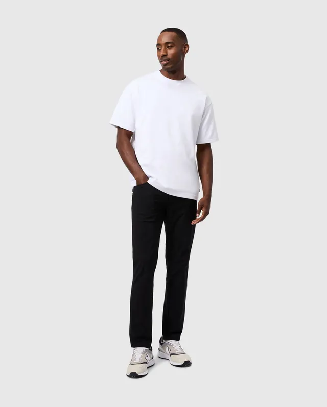 Psycho Bunny Men's Pants Maverick 10K Step Pant pantaloni neri 29–40 elasticizzati