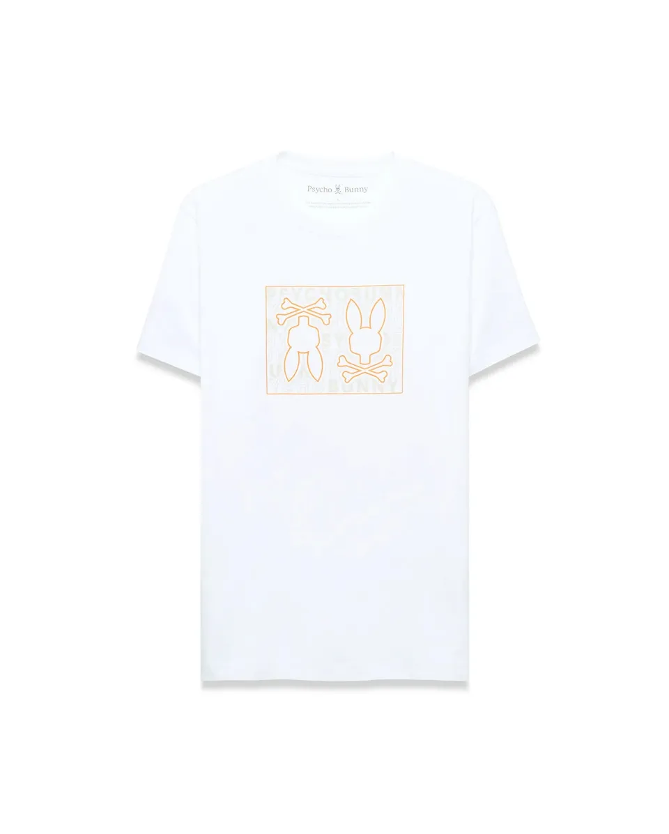 Psycho Bunny Men's Tees Gold Coast Pima Cotton Graphic Tee t-shirt bianca