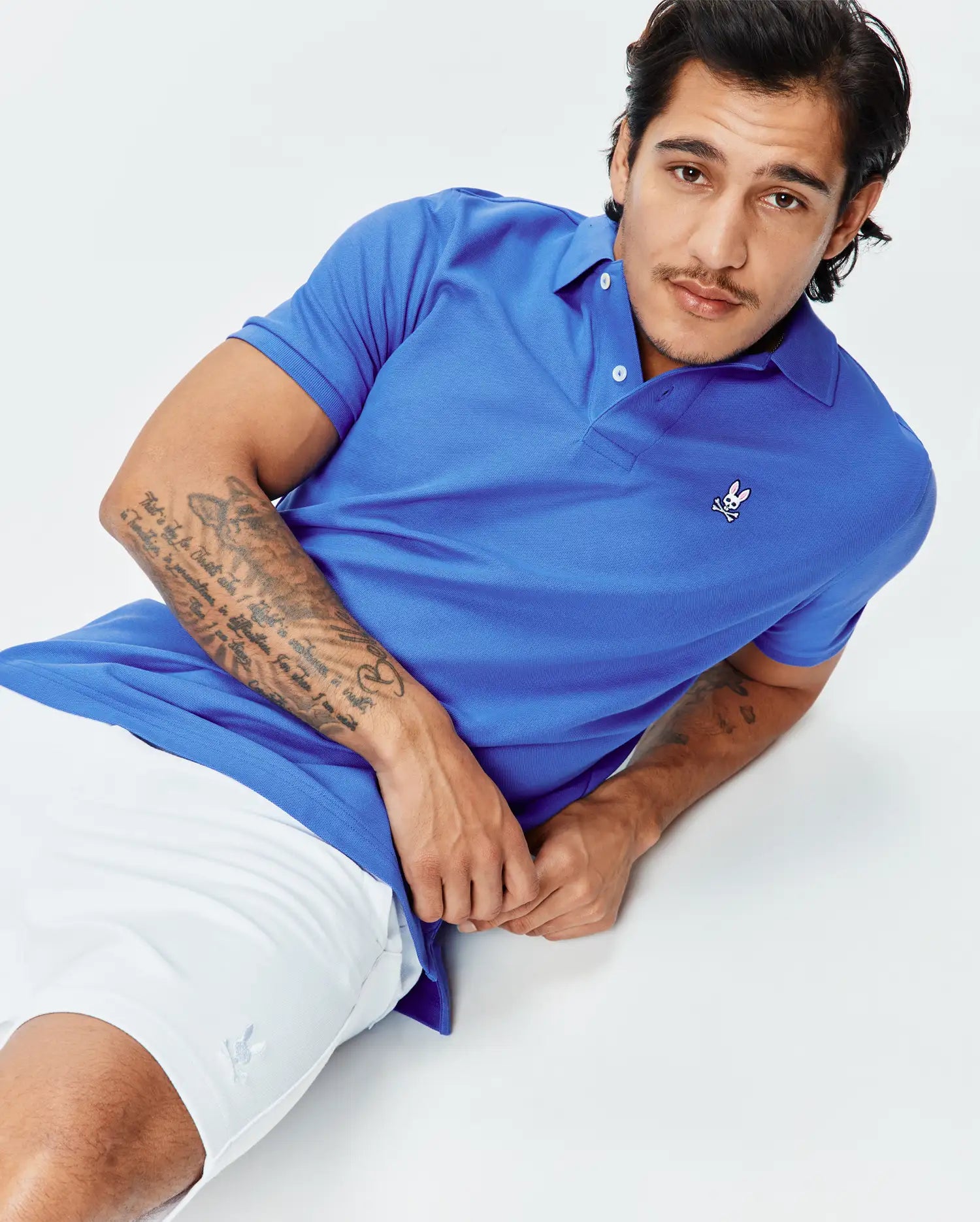 Psycho Bunny Men's Polos MENS CLASSIC PIQUE POLO B6K001F200 polo Amparo Blue