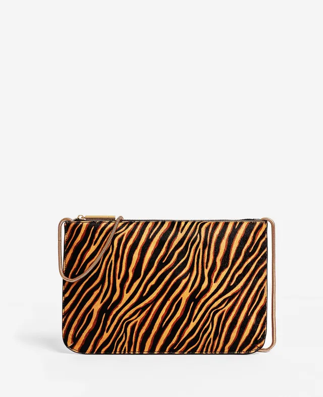 Kenneth Cole Reaction Highline Ziger Print Disco Crossbody Bag borsa a tracolla in pelle