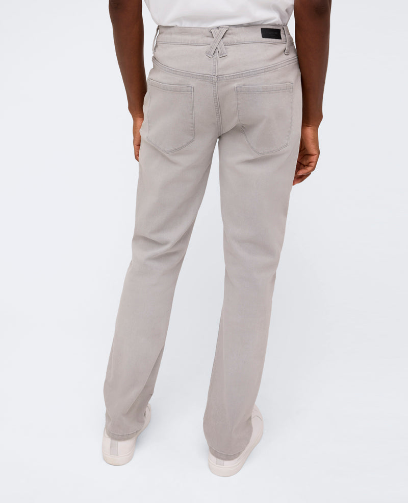 Kenneth Cole Reaction Clothing Slim-Fit Recycled Stretch Denim Jean jeans slim grigio chiaro denim riciclato