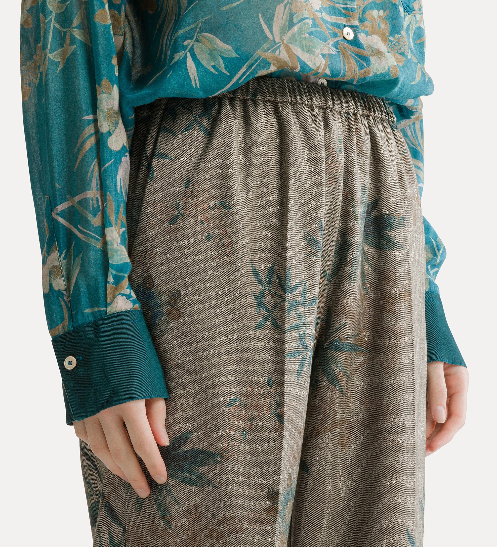 Forte pantaloni Le Bambou Secret pantaloni jade
