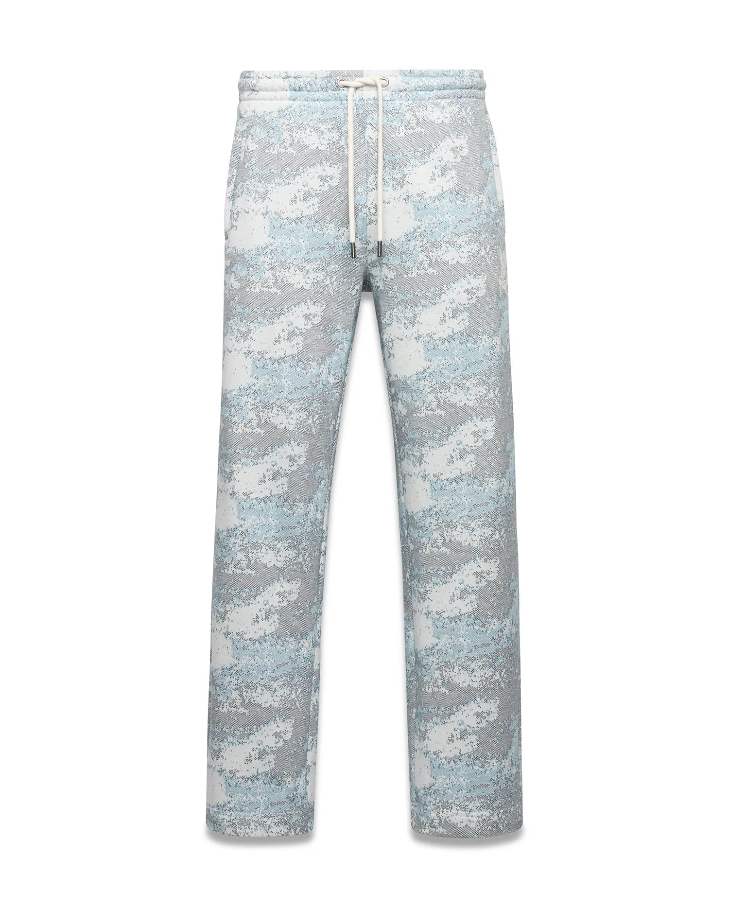 Psycho Bunny Men's Pants Alfie Graphic Sweatpants pantaloni tuta Ecru in cotone