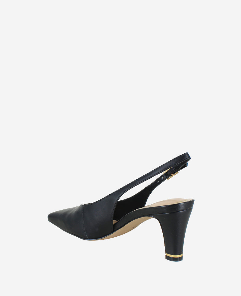 Kenneth Cole Reaction Meilani Leather slingback nera in pelle