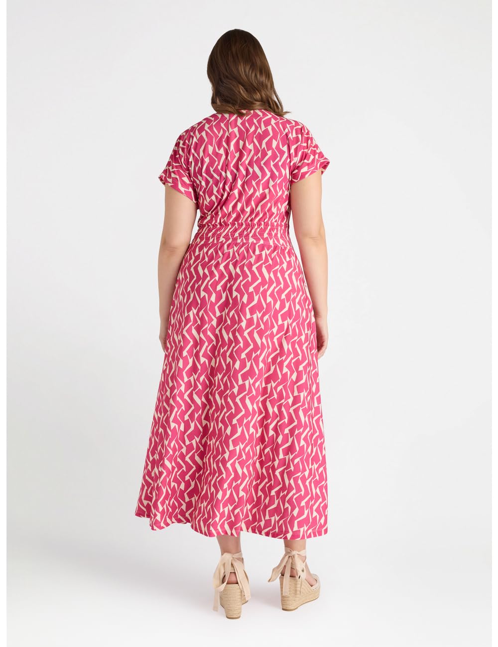 Fiorella Rubino Vestiti Vestito Lungo Stampato vestito L Plus jersey geometrico