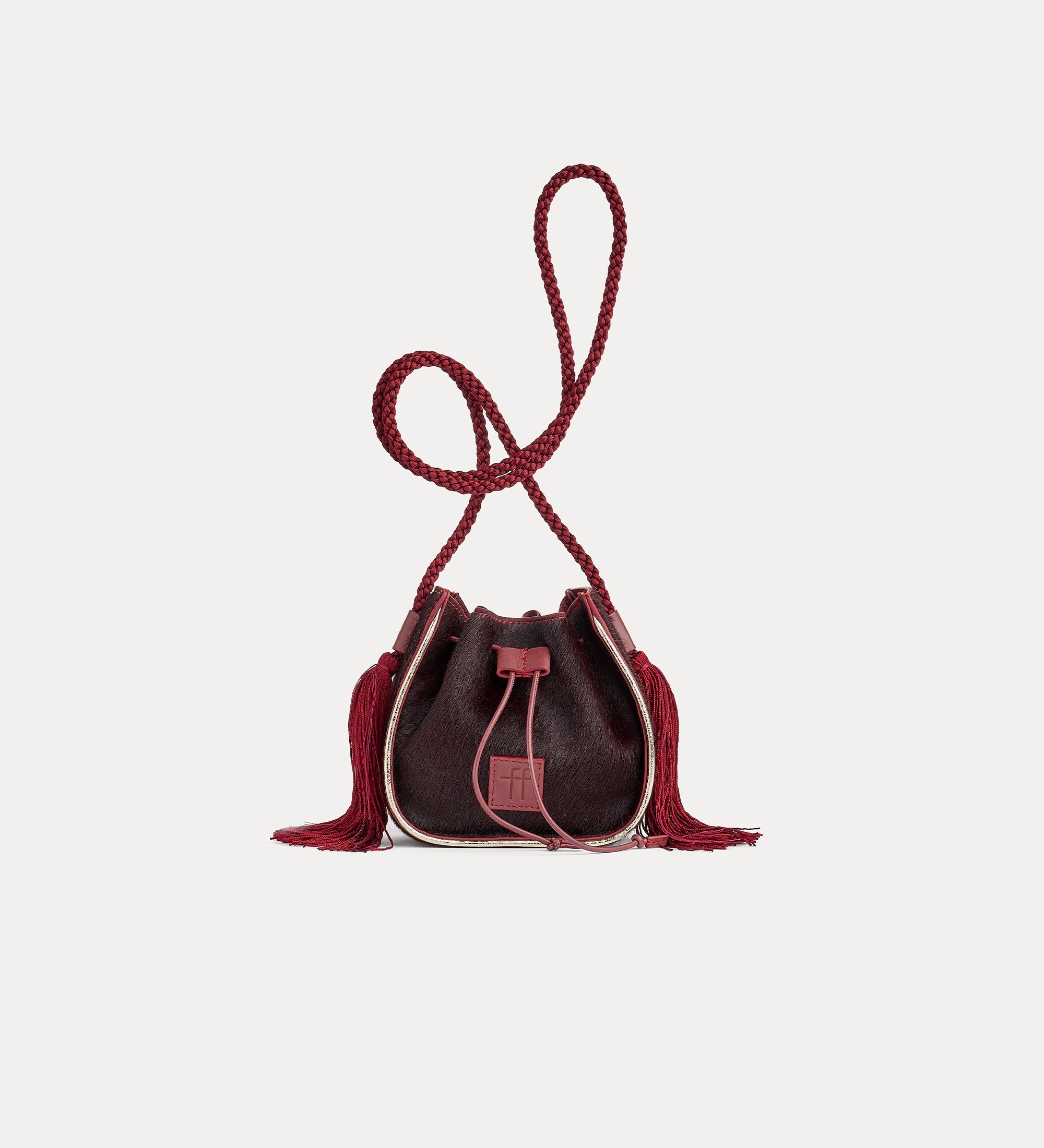 Forte borse e cinture My Pepita mini borsa secchiello ruggine