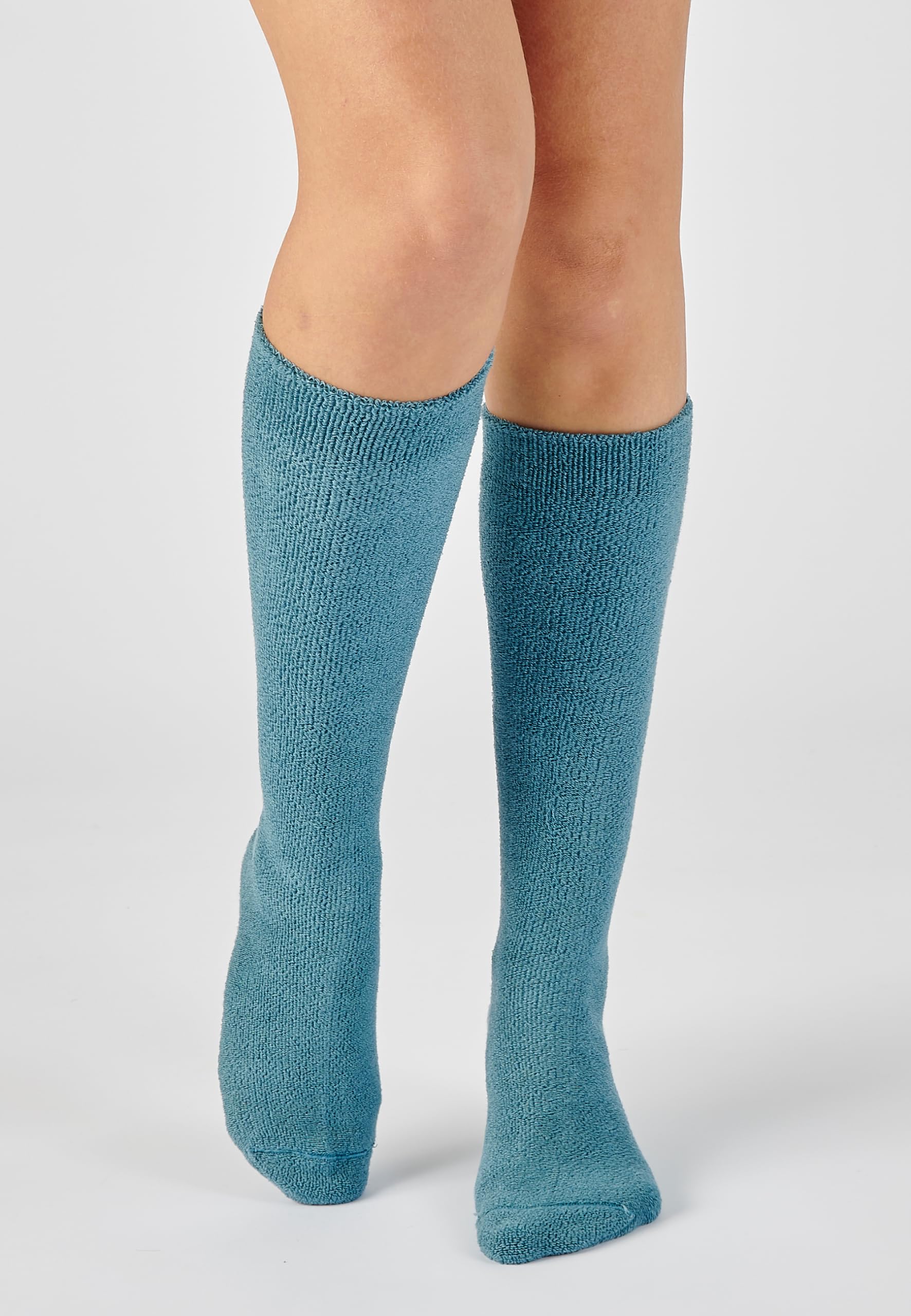 Damart Thermolactyl Calzini Maille Jersey bouclette blu grigio