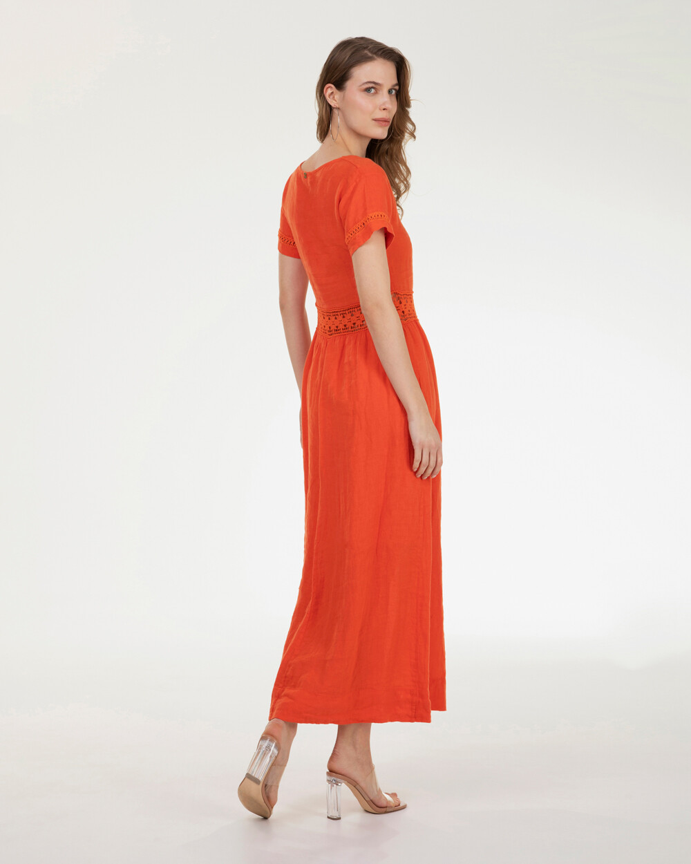 Markup Donna Vestiti Abito lungo in lino 100%