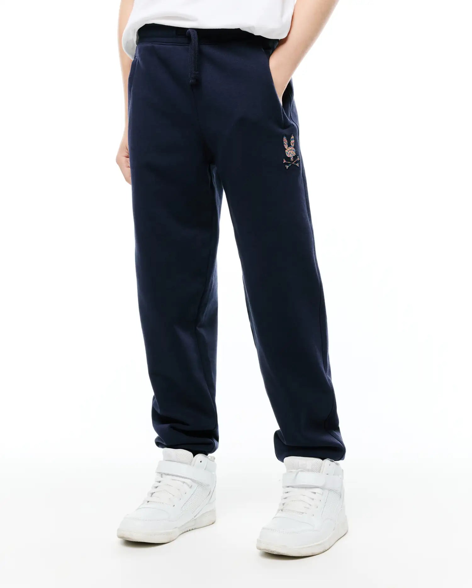 Psycho Bunny Kids Bottoms Darcy Sweatpants pantaloni tuta blu 423, cotone