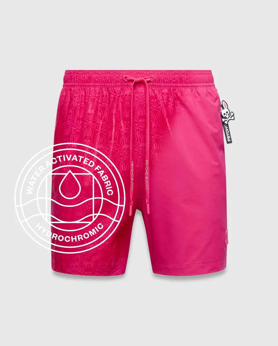 Psycho Bunny Big & Tall Samos Hydrochromic Swim Trunk costume rosa