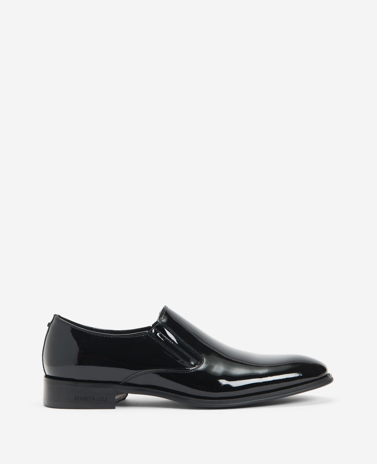 Kenneth Cole Reaction Shoes Tully Patent Slip-On Oxford scarpe nere