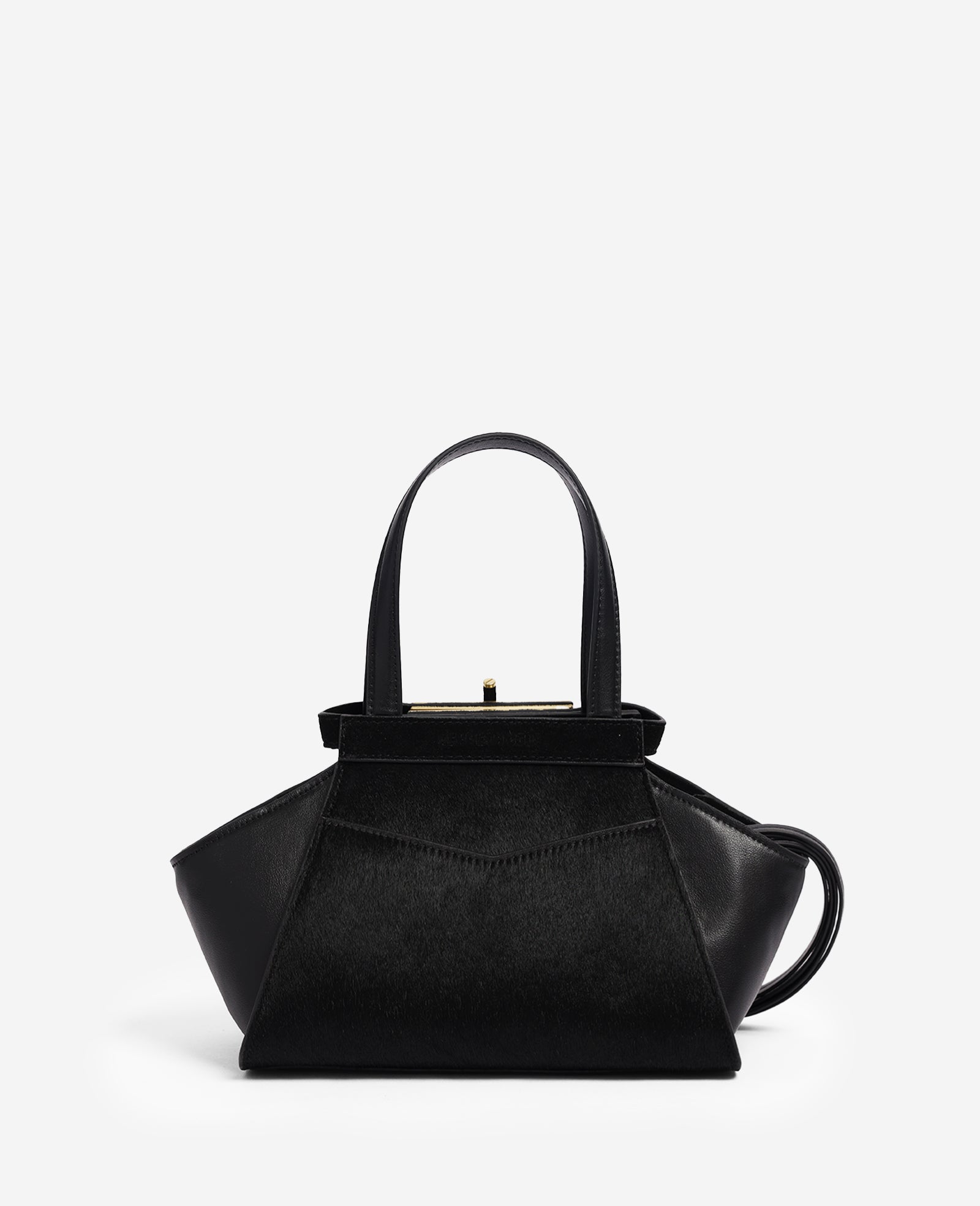 Kenneth Cole Reaction Bags Crosby Small Satchel borsa nera in pelle