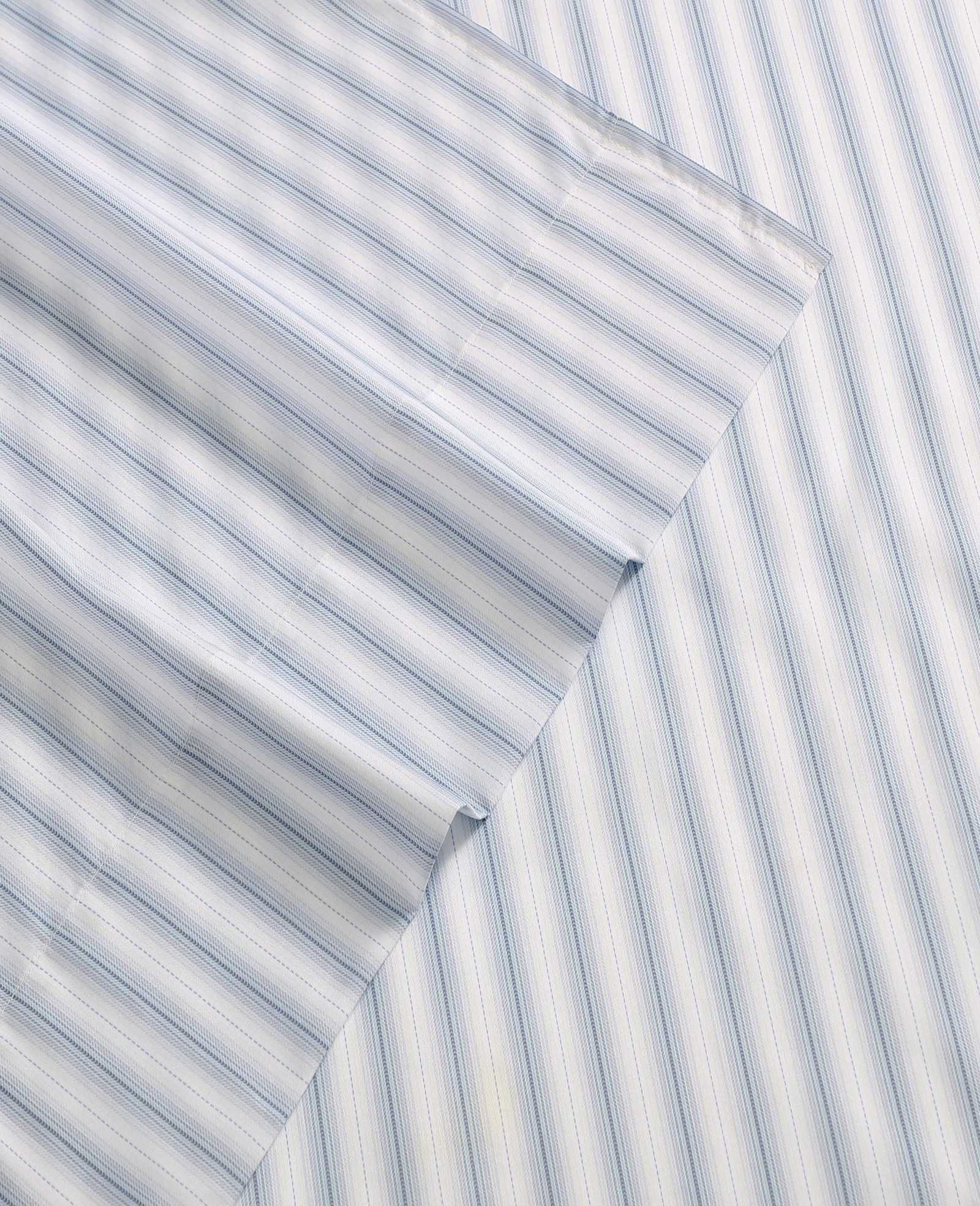 Kenneth Cole Reaction Home & Bedding Arrow Stripe Sheet Set set lenzuola blu queen 5 pezzi rinfrescante