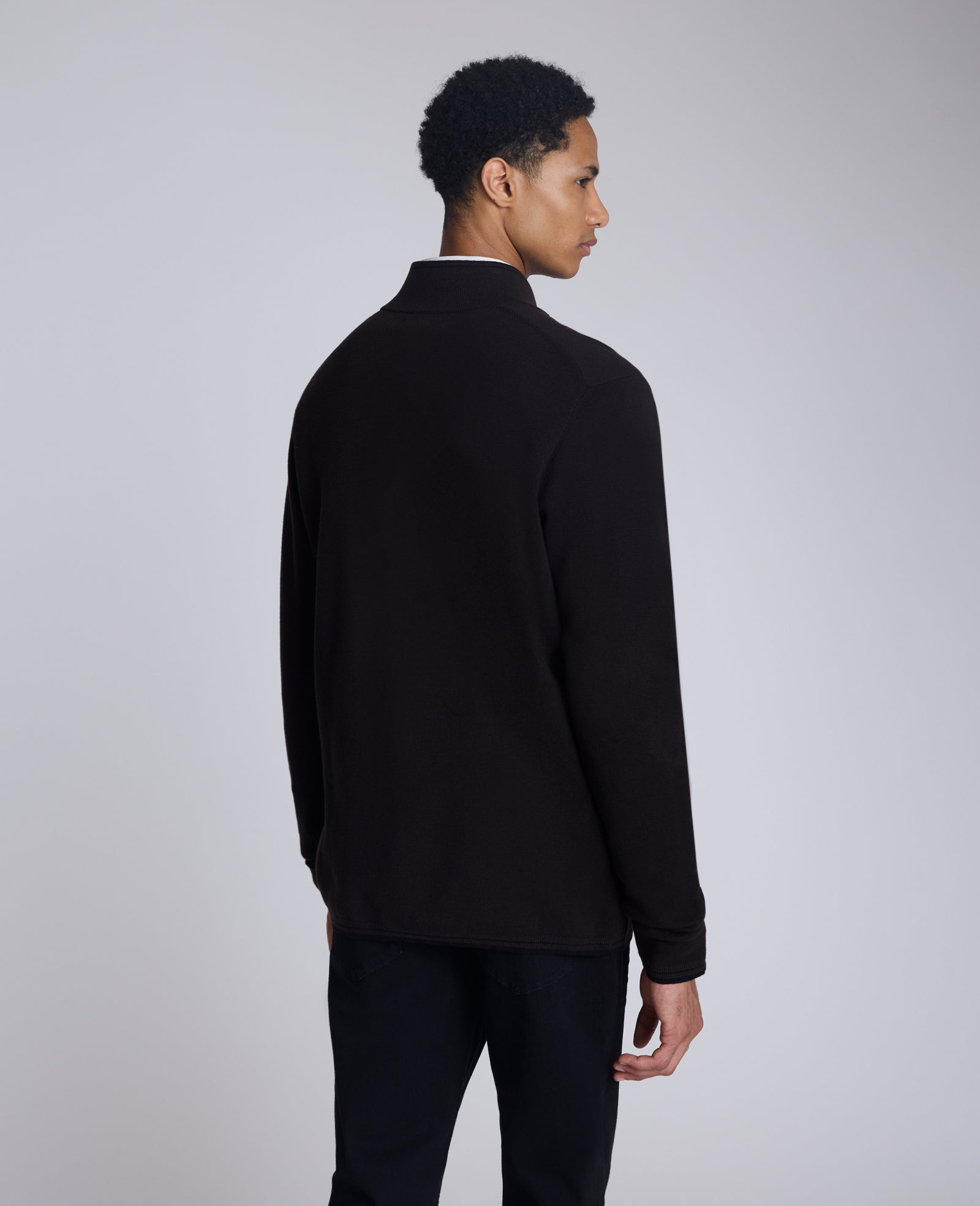 Kenneth Cole Reaction Clothing Quarterzip Pullover Sweater pullover marrone