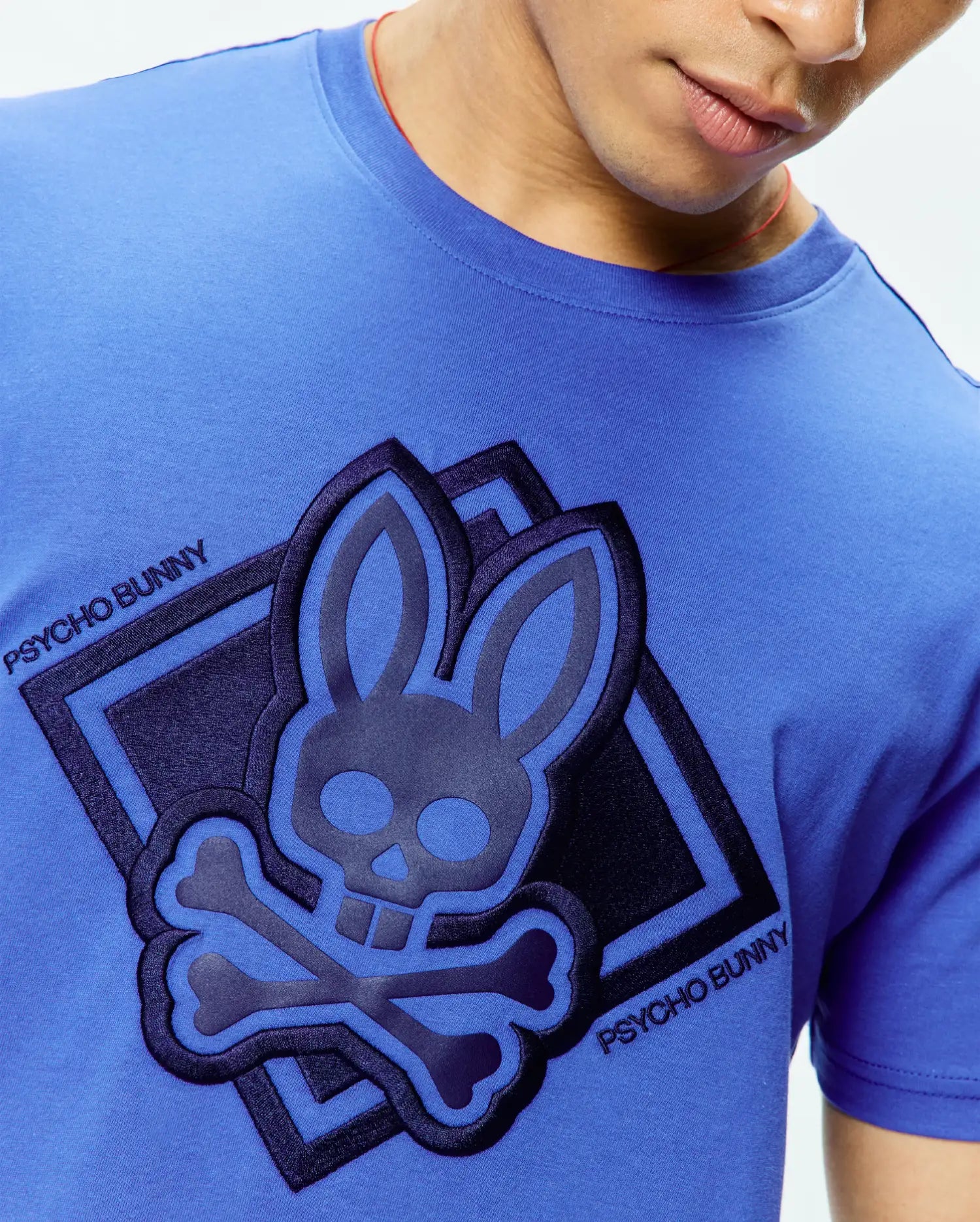 Psycho Bunny Men's Tees MENS TOBIAS GRAPHIC TEE - MT0200288 t-shirt blu