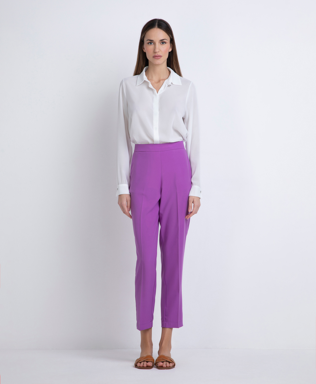 Markup Donna Jeans & Pantaloni Pantalone straight in tessuto fluido