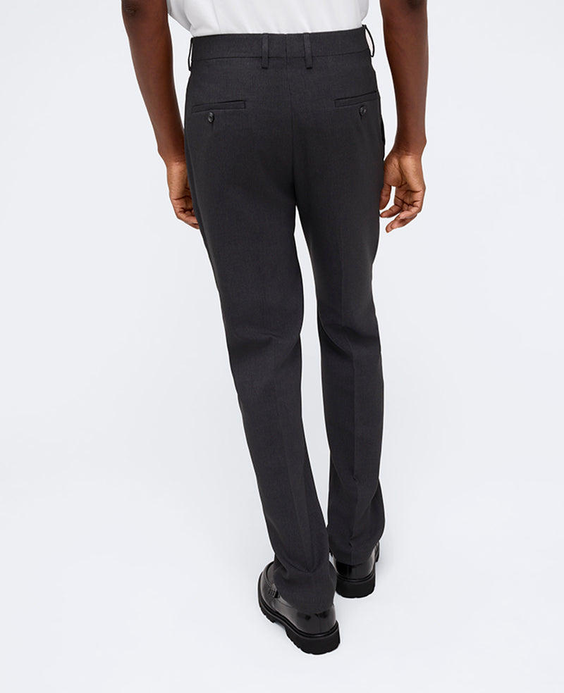 Kenneth Cole Reaction Clothing Slim-Fit Tic Weave Dress Pant pantaloni antracite