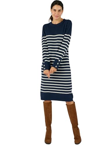Damart Thermolactyl Vestito a righe donna 38-40 manica lunga