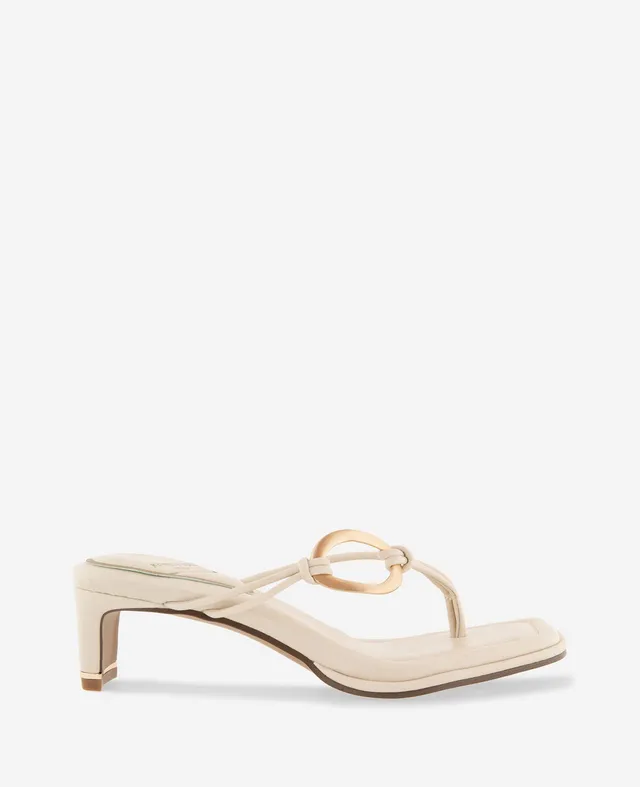 Kenneth Cole Reaction Shoes Madrid Leather sandali con tacco grigio