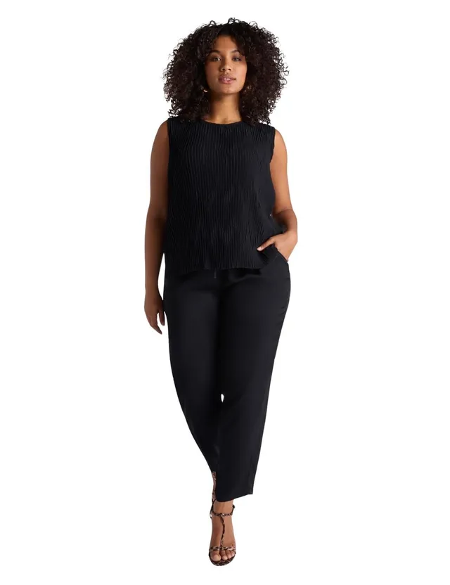 Fiorella Rubino Pantaloni Joggers Curvy pantaloni neri taglia 46