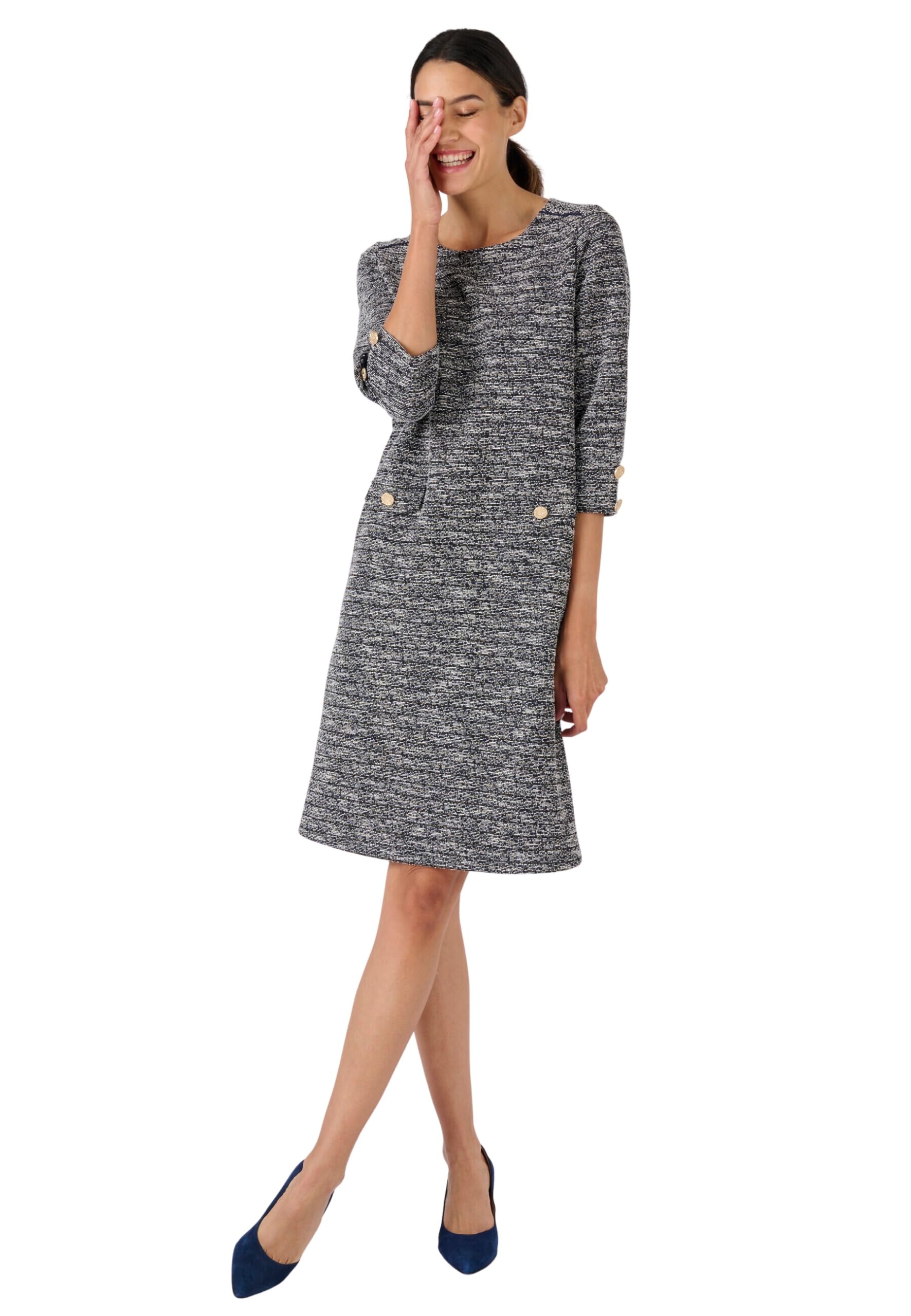 Damart Prêt-à-porter Abito dritto in tweed donna taglia 38-56