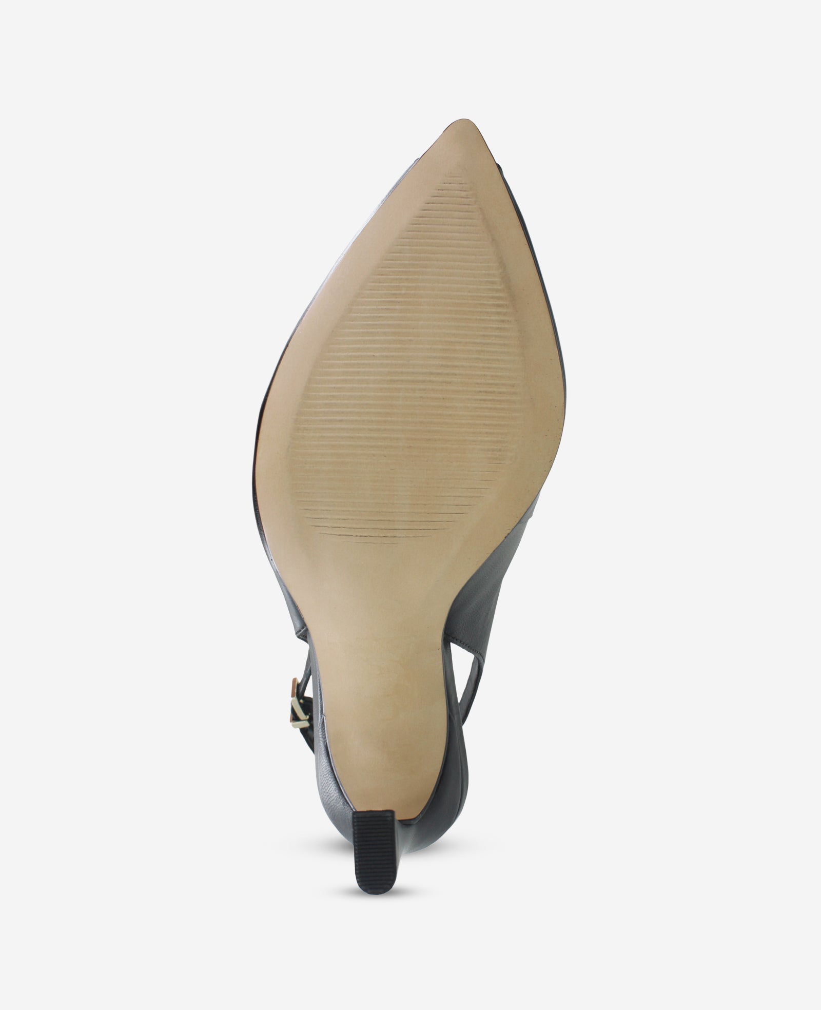 Kenneth Cole Reaction Shoes Priya Leather Peep Toe Slingback Heel décolleté nere in pelle