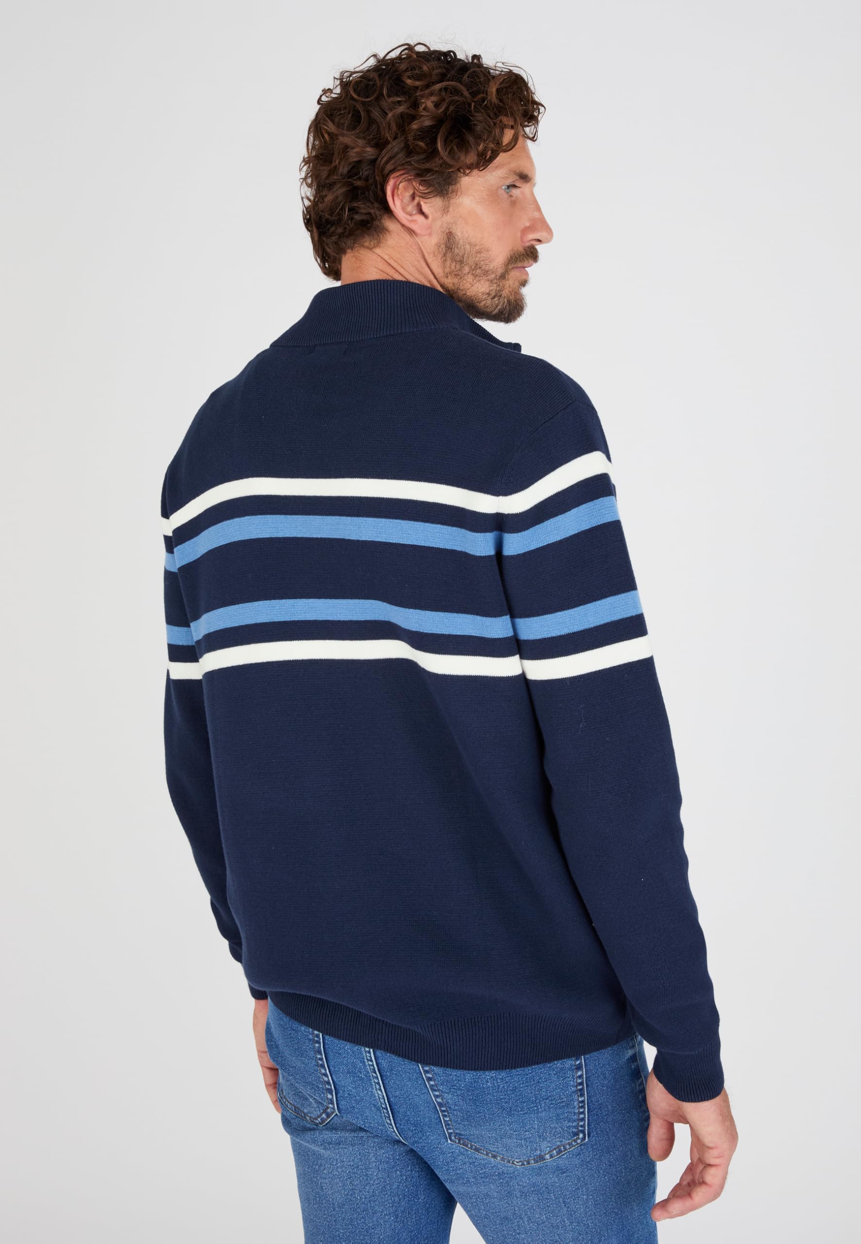Damart Prêt-à-porter gilet uomo con zip in cotone