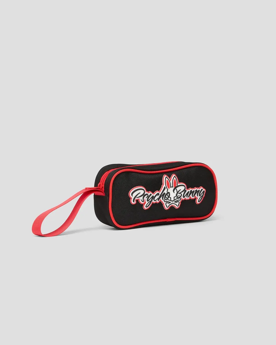 Psycho Bunny Kids Accessories Pal Pencil Case astuccio nero