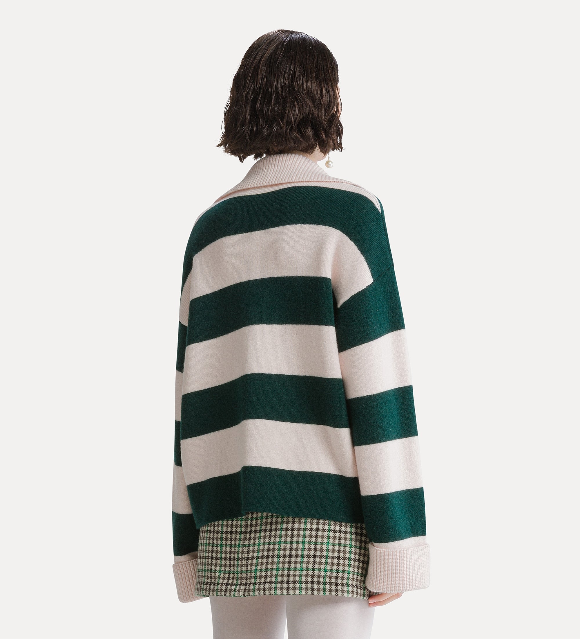 Forte maglieria Lovely maglione ecru cashmere e lana