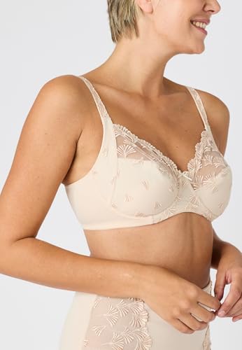 Damart Biancheria intima Reggiseno con ferretto Ricamato Bella Donna 3B marrone avorio