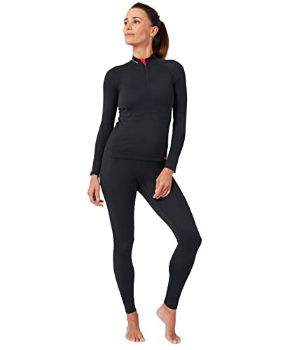 Damart Thermolactyl Maglietta Energy 3 donna con zip S nera