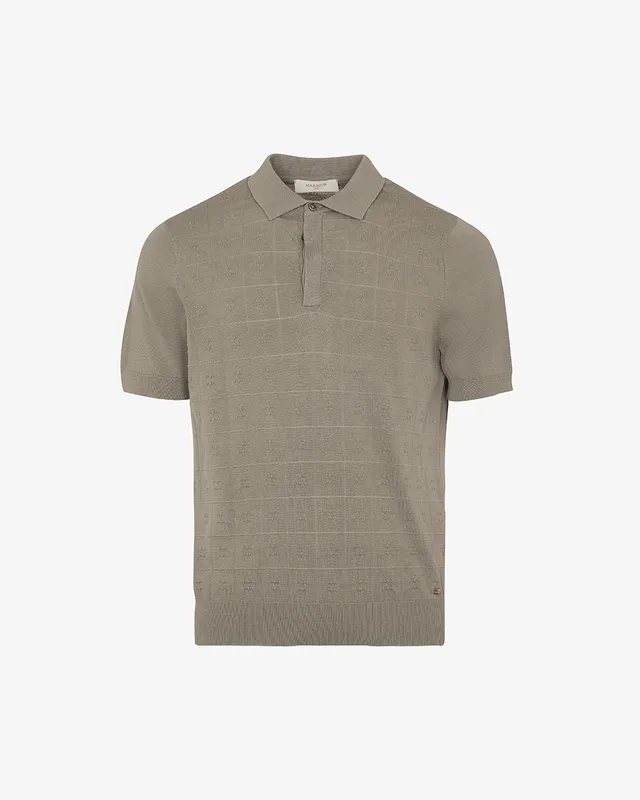 Markup Uomo Maglieria Polo check in crochet polo
