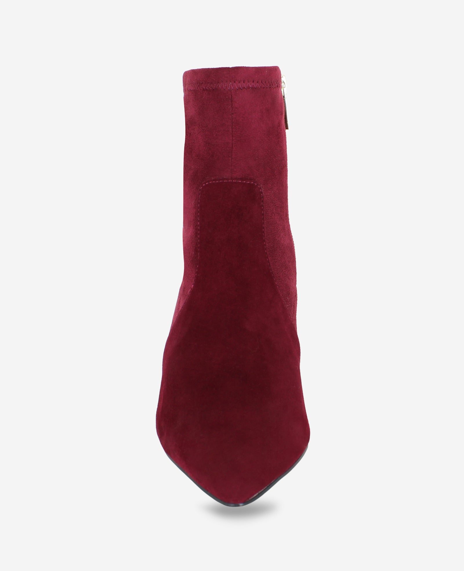 Kenneth Cole Reaction Shoes Odelle Suede Side Zip Point Toe Boot stivaletti color zinfandel