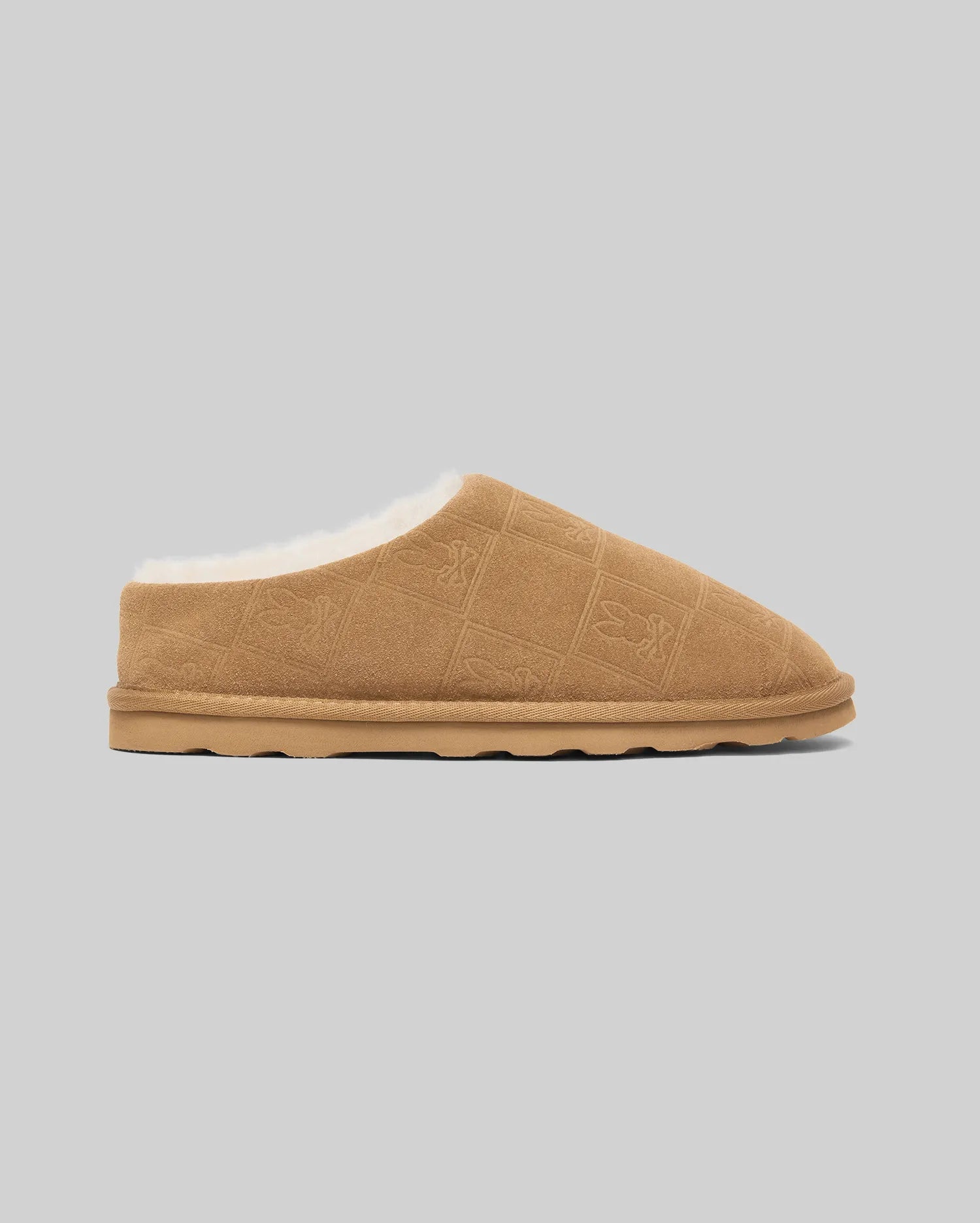 Psycho Bunny Accessories MENS GIO SUEDE SHEARLING SLIPPERS MO1600001 pantofole marroni camoscio
