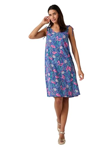 Damart Climatyl Abito svasato in maglia Blu Tropicale 38-44 fresco