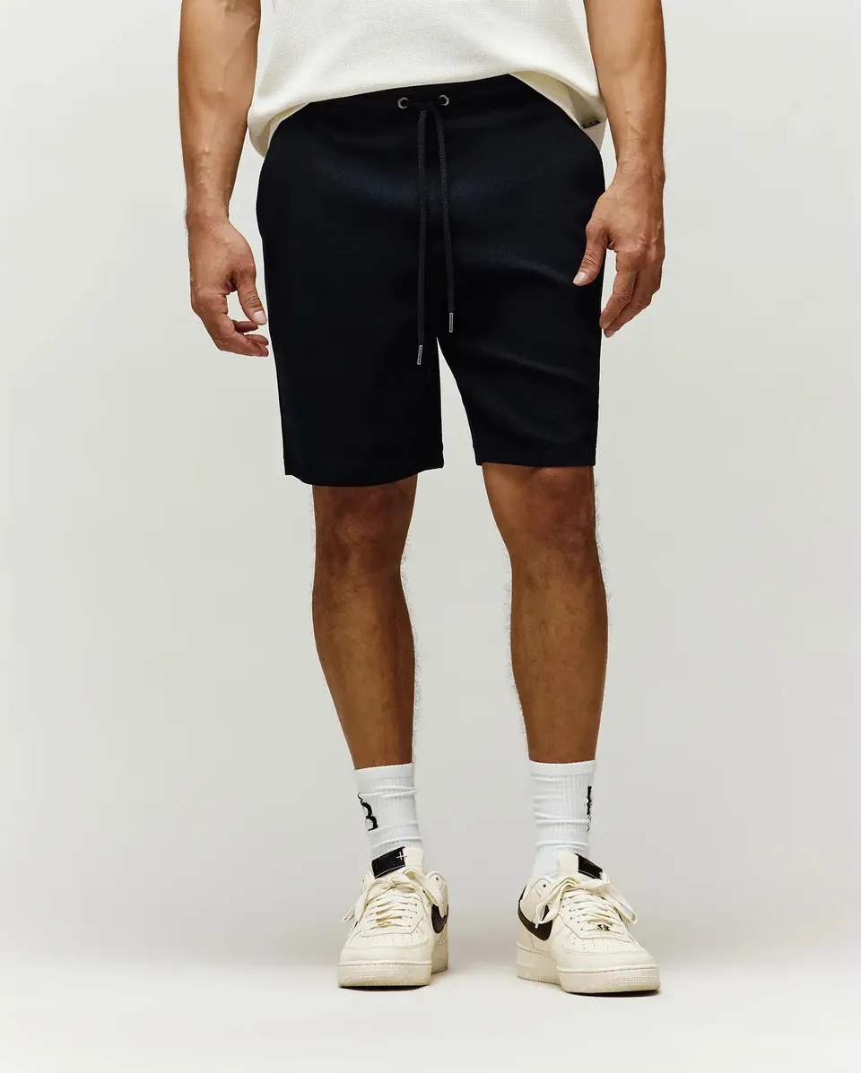 Psycho Bunny Men's Shorts Maxton Waffle Sweatshort 8" shorts neri
